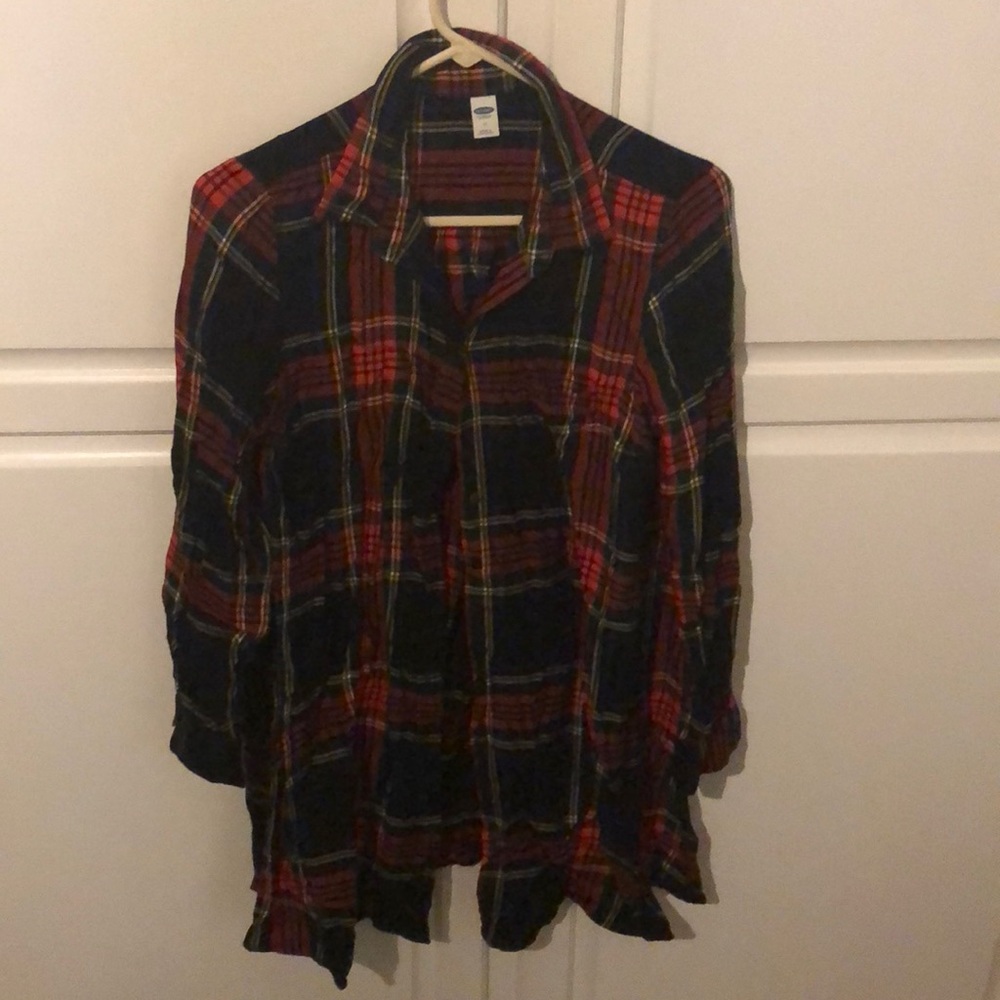 Old Navy tartan plaid tunic size medium